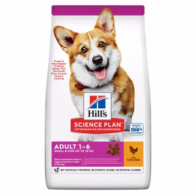 Hill's SCIENCE PLAN Tavuklu Küçük Irk Yetişkin Köpek Maması 6kg