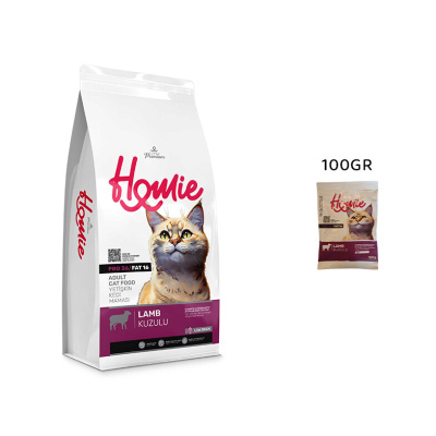 Homie Kuzulu Düşük Tahıllı Yetişkin Tester Kedi Maması 100gr