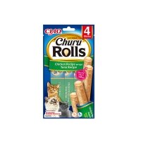 CIAO Churu Rolls Tavuk Sargılı Ton Balıklı Kedi Ödül Maması 10gr (4'lü)