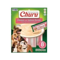CIAO Churu Cream Somonlu ve Tavuklu Sıvı Köpek Ödül Maması 20gr (8'li)
