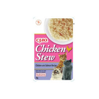 CIAO Stew Tavuk Güveç ve Somonlu Tahılsız Kedi Konservesi 40gr