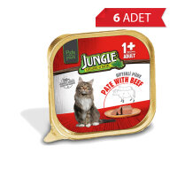 Jungle Dana Etli Ezme Yetişkin Kedi Konservesi 100gr (6 Adet)