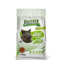 Jungle Tavuk ve Balıklı Yetişkin Kedi Maması 500gr