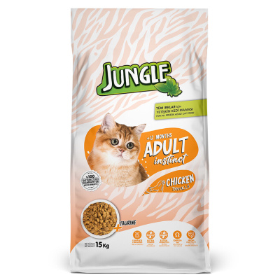 Jungle Tavuklu Yetişkin Kedi Maması 15kg