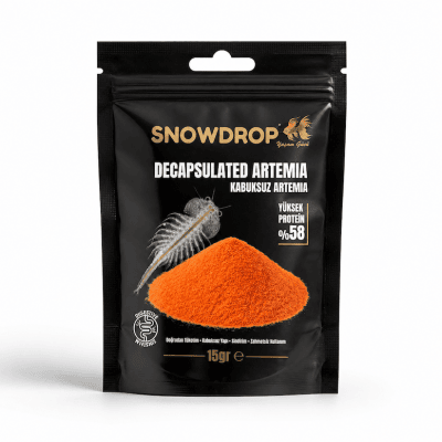Kardelen Snowdrop Kabuksuz Artemia Akvaryum Balık Yemi 15gr