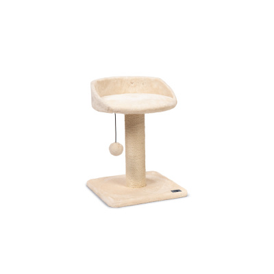 Karlie Tırmala Tahtalı Kedi Yatağı 35x35x50cm (Krem)