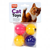 Karlie Plastik Top Kedi Oyuncağı 4cm (4'lü)