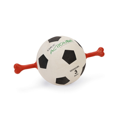 Karlie Kauçuk Saplı Futbol Topu Köpek Oyuncağı 19x25x7cm