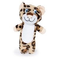 Karlie Sesli Peluş Leopar Köpek Oyuncağı 23cm (Kahverengi)