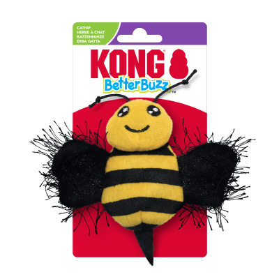 Kong Better Buzz Catnipli Hışırtılı Arı Peluş Kedi Oyuncağı 12cm