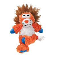 Kong Cross Knots Lion Sesli Peluş Aslan Köpek Oyuncağı 34cm (Turuncu)