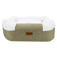 Lepus Luxe Comfort Köpek Yatağı 58x44x20cm (Haki) [M]