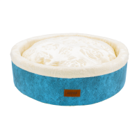 Lepus Mia Donut Köpek Yatağı 50x50x17cm (Mavi)