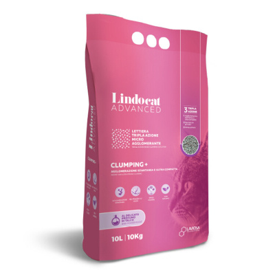 Lindocat Advanced Bebek Pudralı Ekstra Güçlü Topaklanan Bentonit Kedi Kumu 10lt