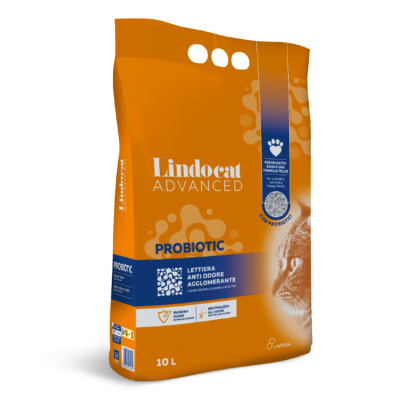 Lindocat Advanced Probiotic Kötü Bakteri Önleyici Topaklanan Bentonit Kedi Kumu 10lt