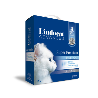 Lindocat Süper Premium Multicat Bikarbonatlı Koku Önleyici ve Extra Güçlü Topaklanan Kedi Kumu 10lt