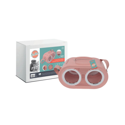 M-Pets Radio Kedi Taşıma Çantası 50x23x31cm (Pembe)