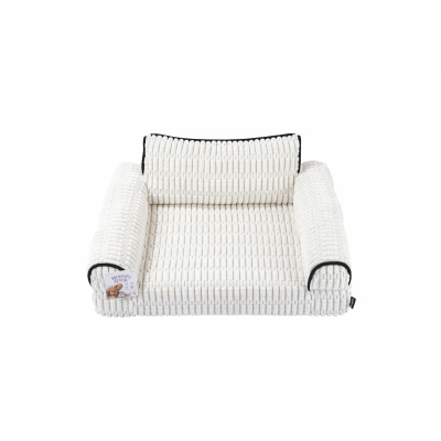 M-Pets Warm Hug Kedi ve Köpekler için Koltuk Şeklinde Yatak 70x53x29cm (Beyaz) [M]