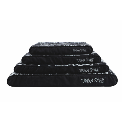 M-Pets Urbanstyle Contempo Cushion Kedi ve Köpek Yatağı 80x55x9cm (Siyah - Beyaz) [M]
