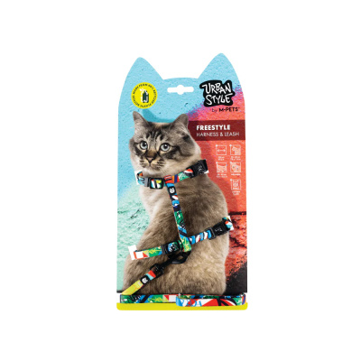 M-Pets Urban Style Kedi Göğüs Tasması Seti 120cm