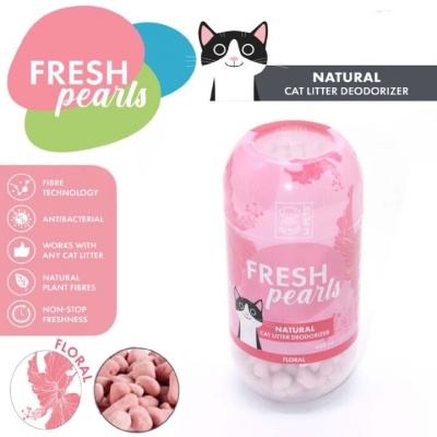 M-Pets Fresh Pearls Çiçek Kokulu Kedi Kumu Deodorantı  450ml