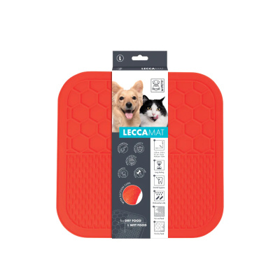 M-Pets Lecca Yavaş Beslenme Ödül Matı 30cm (Kırmızı) [L]