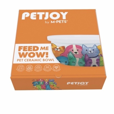 M-Pets Petjoy Kedi Seramik Mama ve Su Kabı 300ml