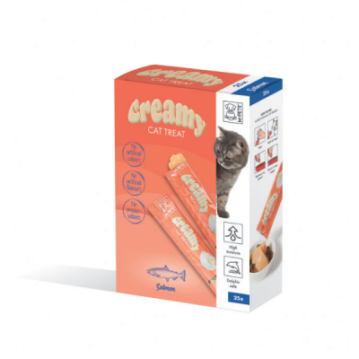 M-Pets Somonlu Krema Kedi Ödül Maması 15gr (25'li)