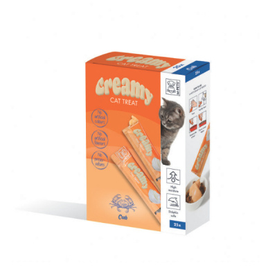 M-Pets Yengeçli Krema Kedi Ödül Maması 15gr (25'li)