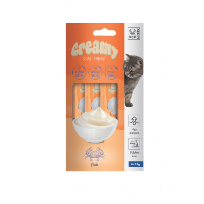 M-Pets Yengeçli Krema Kedi Ödül Maması 15gr (4'lü)