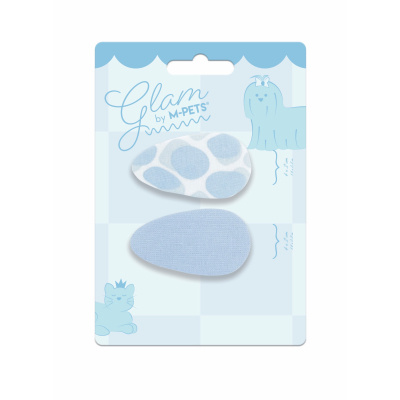 M-Pets Glam Kedi ve Köpekler için Desenli Toka (Mavi)