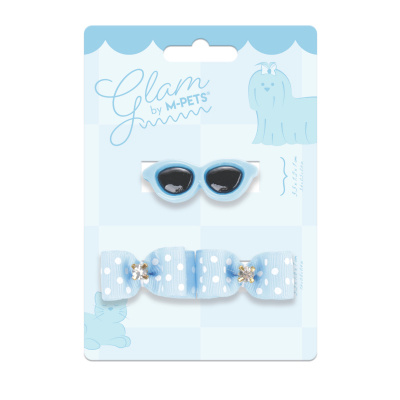 M-Pets Glam Şekilli Kedi ve Köpekler için Toka (Mavi)