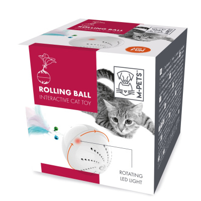 M-Pets Yuvarlanan Top İnteraktif Kedi Oyuncağı 8,2cm