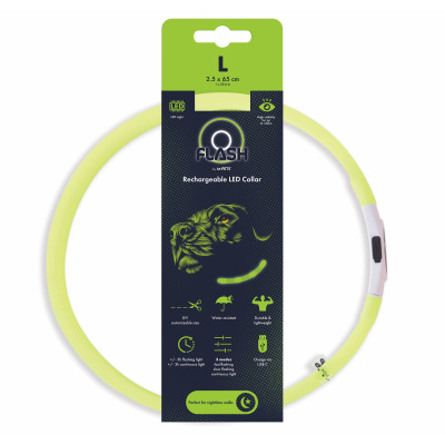 M-Pets Flash Led Köpek Boyun Tasması 65cm (Yeşil) [L]