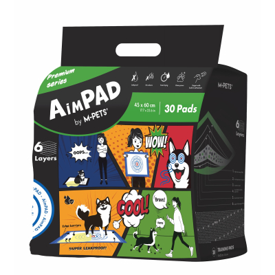 M-Pets Aimpad Köpek Çiş Eğitim Pedi 45x60cm (30'lu)