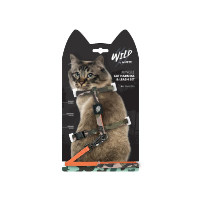 M-Pets Wild Jungle Kedi Göğüs Tasması 120cm