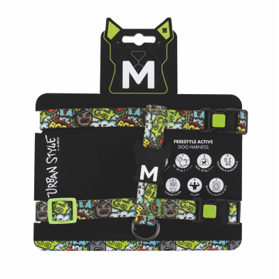 M-Pets Urban Style Multicolor Active Köpek Göğüs Tasması 36-65cm [M]