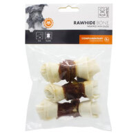 M-Pets Wrapped Ağız Bakımı için Düğümlü Ördek Etli Köpek Kemiği 105gr (3'lü)