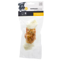 M-Pets Wrapped Ağız Bakımı için Düğümlü Tavuk Etli Köpek Kemiği 97gr