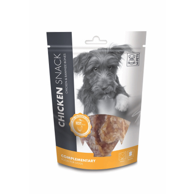 M-Pets Chicken Snack Tavuk ve Sığır Derili Köpek Kemik Ödül Maması 80gr