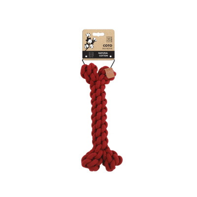 M-Pets Örgü Kemik Köpek Oyuncağı 30cm (Kırmızı)