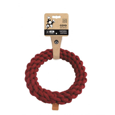 M-Pets Örgü Halka Köpek Oyuncağı 25cm (Kırmızı)