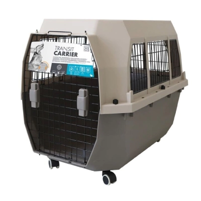 M-Pets Transit Carrier Lata Tekerlekli Köpek Taşıma Çantası 92,5x66x61,1cm (Kahverengi) [L]