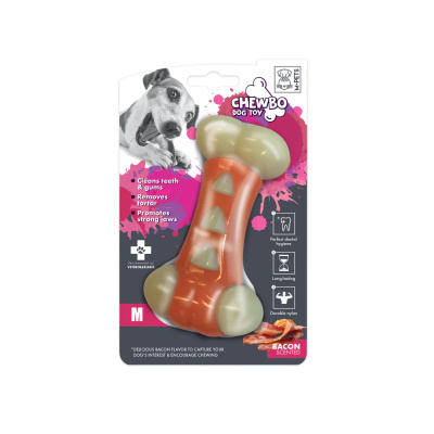 M-Pets Chewbo Tribone Pastırma Aromalı Köpek Kemik Oyuncağı 14cm