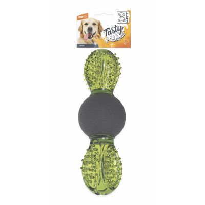 M-Pets Uranus Kauçuk Ödül Hazneli Köpek Oyuncağı 16,5x6x6cm (Yeşil)