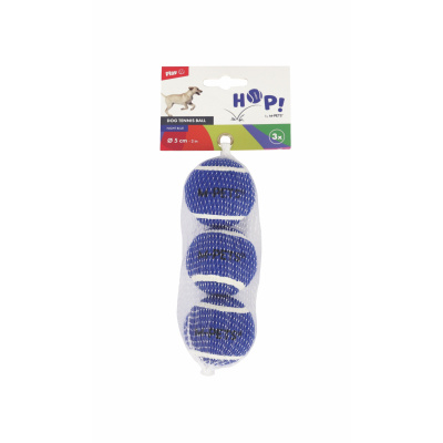 M-Pets Hop Tenis Topu Köpek Oyuncağı 5cm (3'lü) (Mavi)