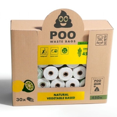 M-Pets Poo Limon Kokulu Köpek Dışkı Poşeti (30'lu)