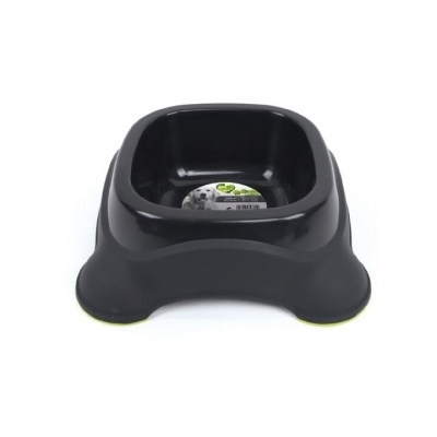 M-Pets Eco Double Köpekler İçin Plastik Mama ve Su Kabı 2300ml (Siyah)