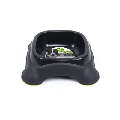 M-Pets Eco Double Köpekler İçin Plastik Mama ve Su Kabı 1150ml (Siyah)