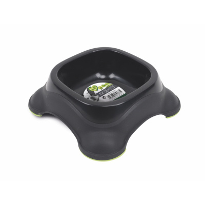 M-Pets Eco Kedi ve Köpekler için Plastik Mama ve Su Kabı 775ml (Siyah)